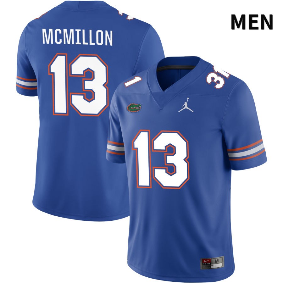 NCAA Florida Gators Donovan McMillon Men's #13 Jordan Brand Royal 2022 NIL Stitched Authentic College Football Jersey EKN3364YX